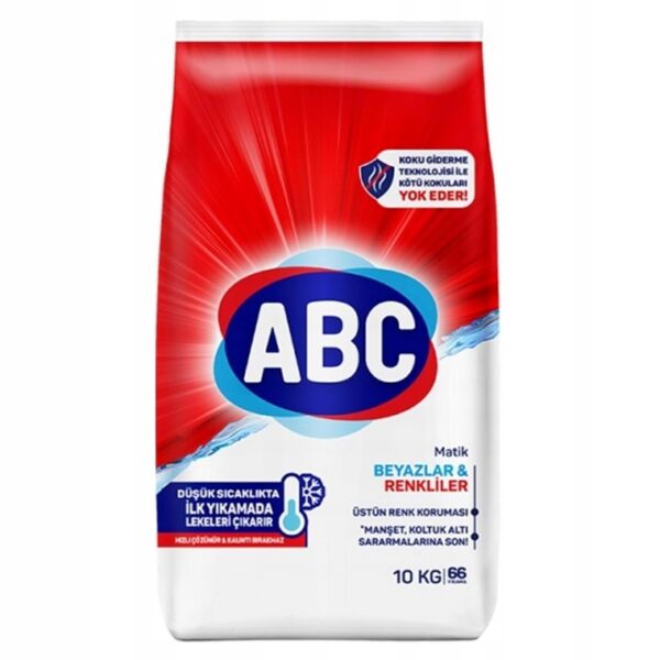 Proszek do prania ABC 10 kg – do kolorowych i białych