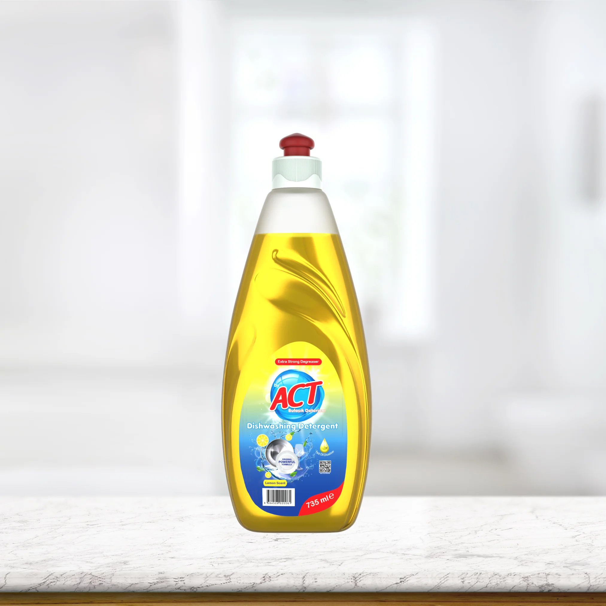 Płyn do naczyń Act 735 ml – cytrynowy